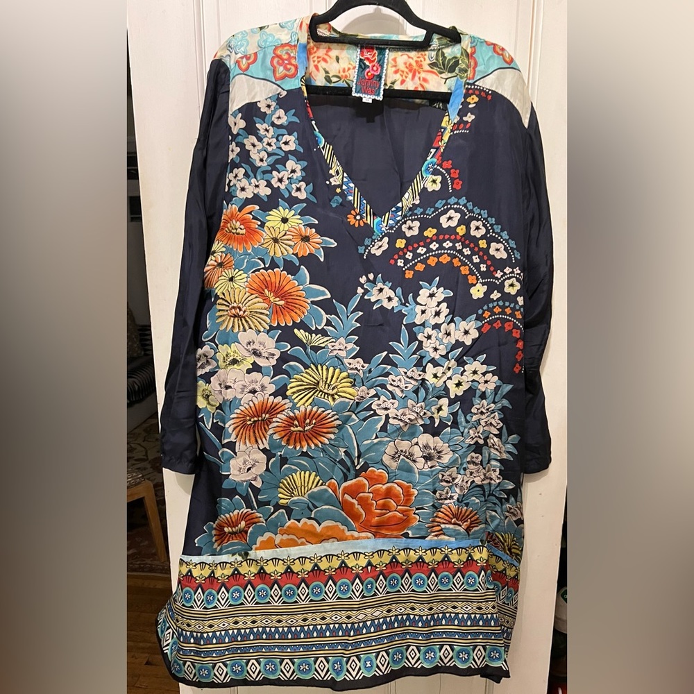 johnny was silk tunic plus